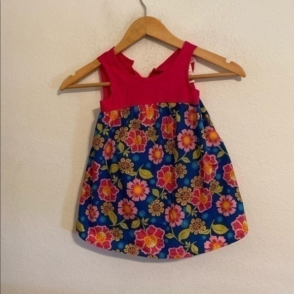 TINY TILLIA BY AVON PINK FLORAL DRESS SIZE 6 - Picture 2 of 4